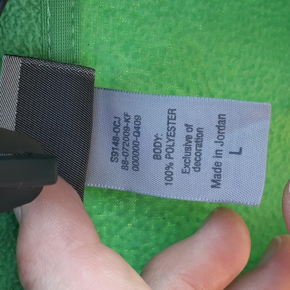 Champion Green & Grey Partial Zip Jacket, Size L - Picture 4 of 8